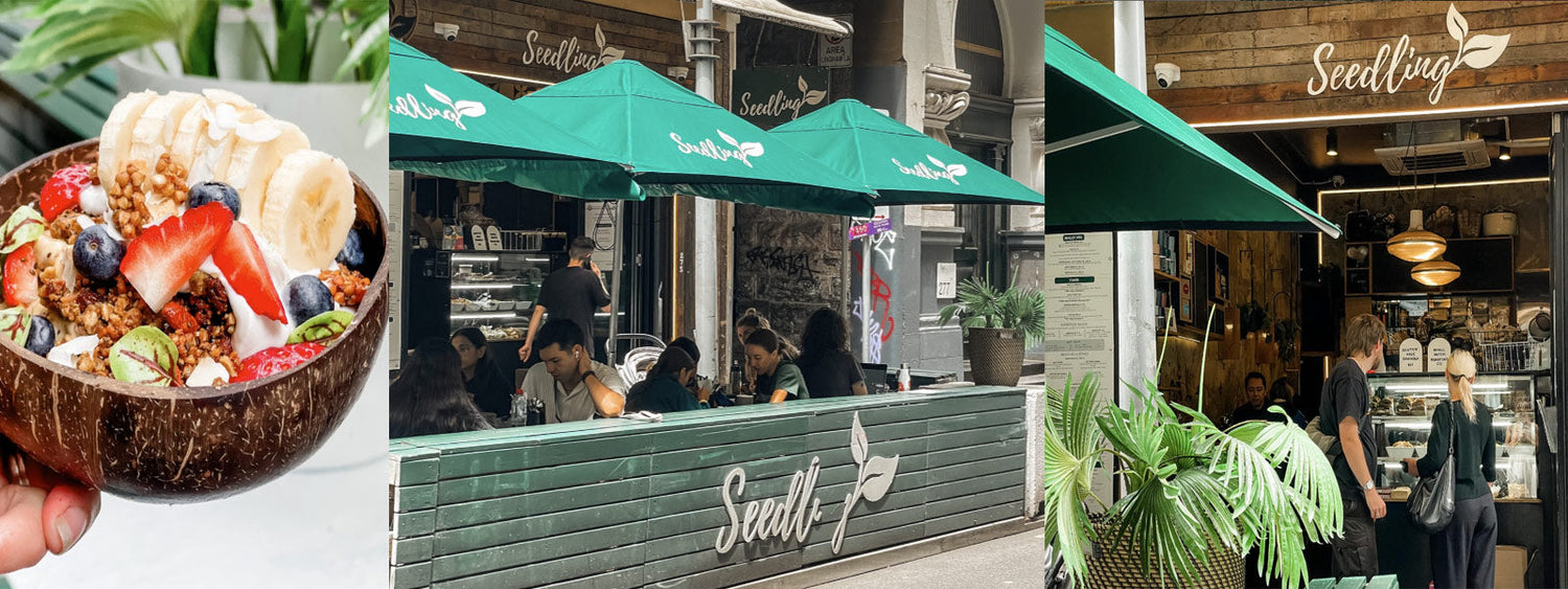 Seedling Cafe - home of 100% gluten free, delicious, nourishing food. Enjoy our range of wholesome meals and drinks in a cosy laneway setting.