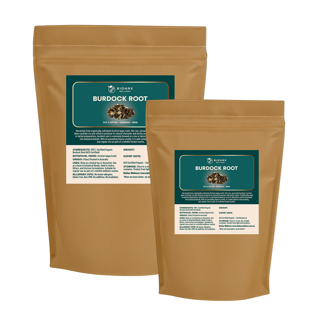 Burdock Root (Cut & Sifted) – Certified Organic