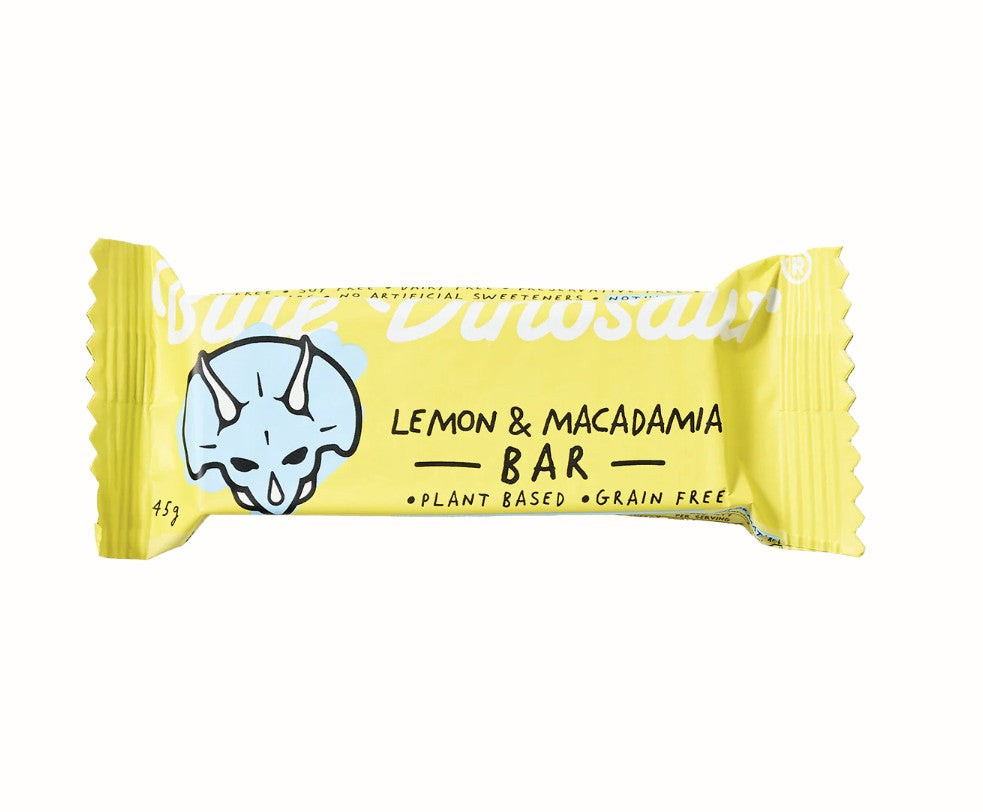 Blue Dinosaur Lemon & Macadamia Bar