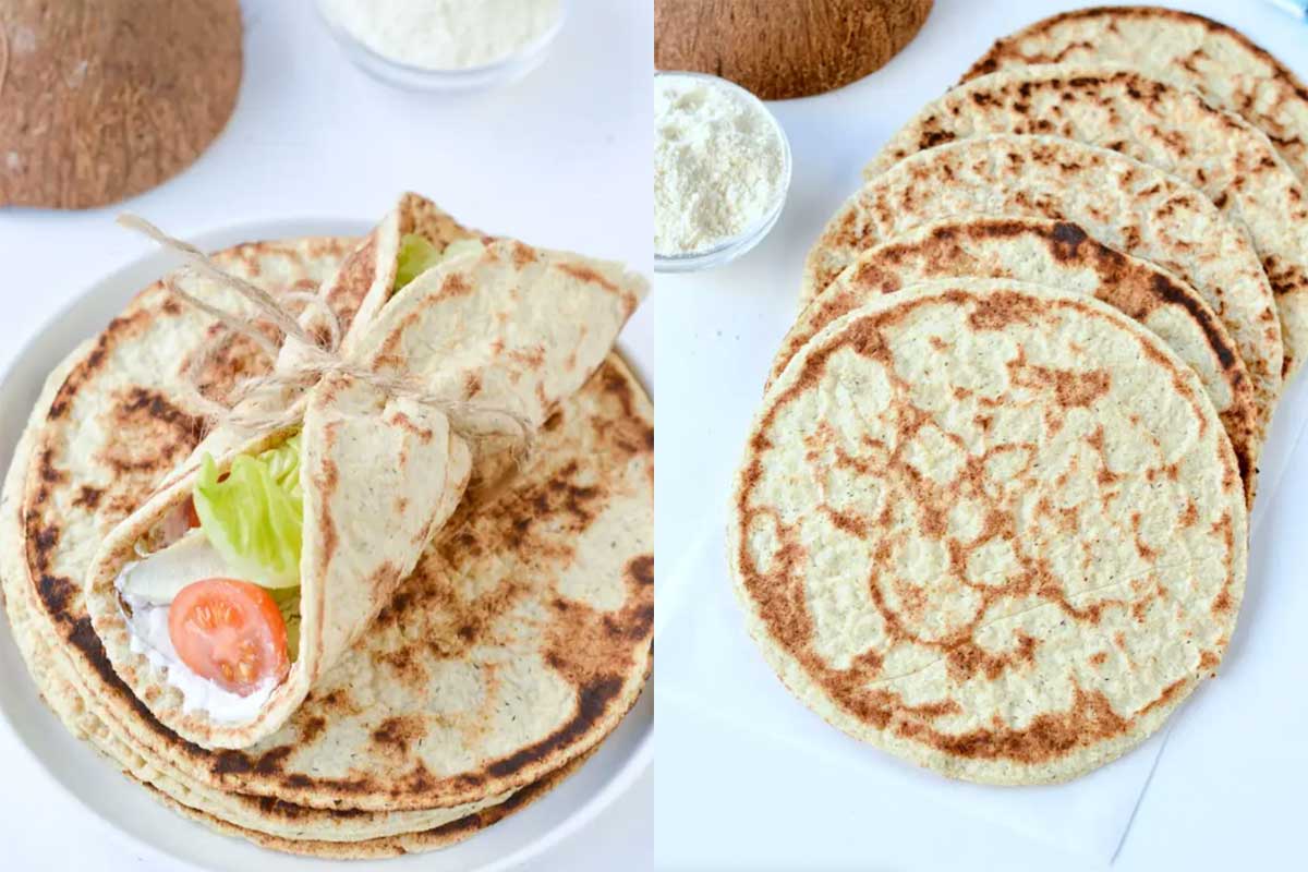 Organic Coconut Pita Bread