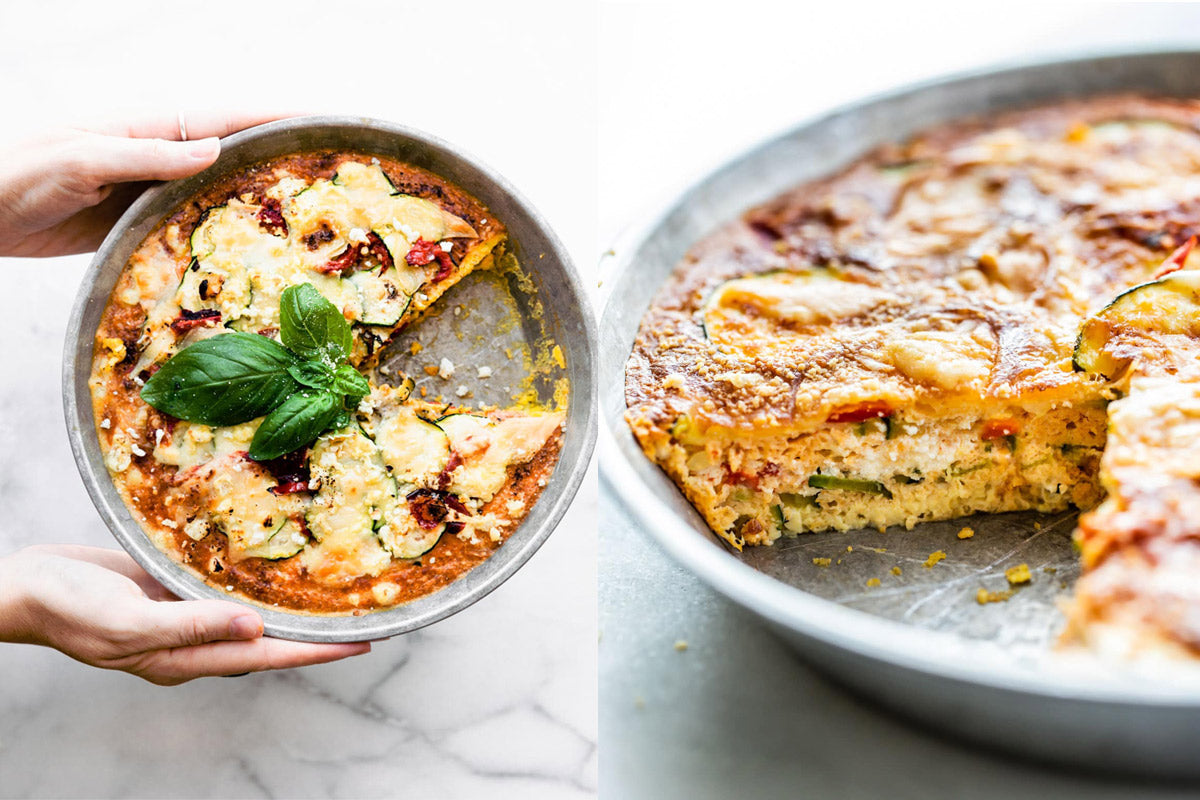 Organic, Crustless, Keto Zucchini Quiche