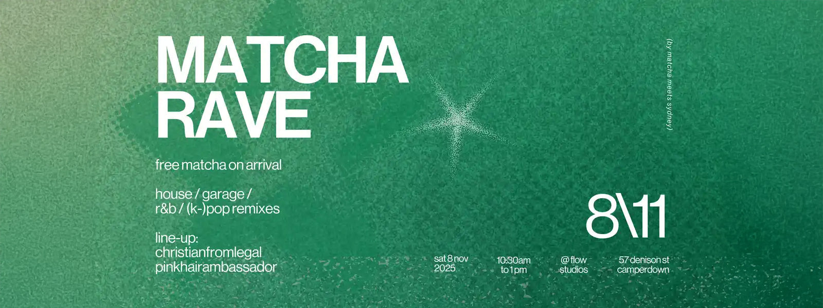 Blue Matcha Rave Sydney Matcha Rave 2025 | Flow Studios – Biohax Wellness