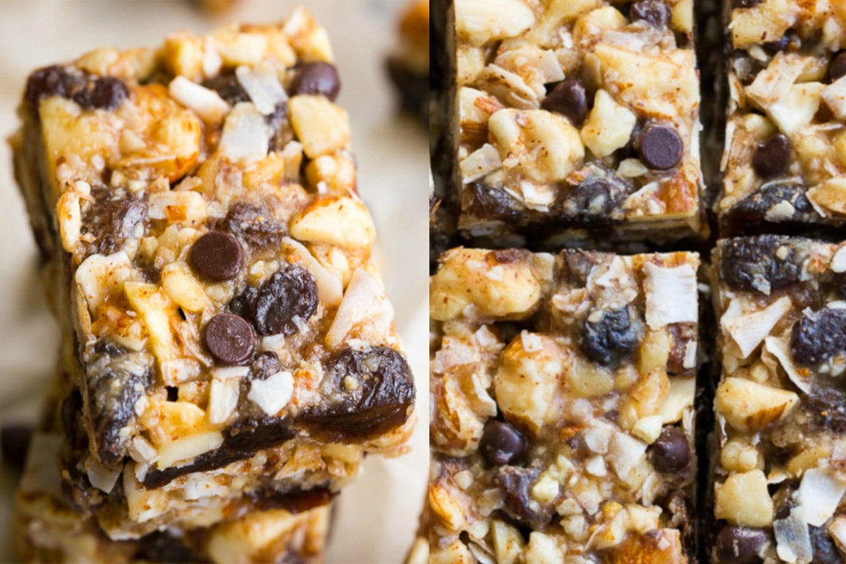 Organic No Bake Paleo Granola Bars