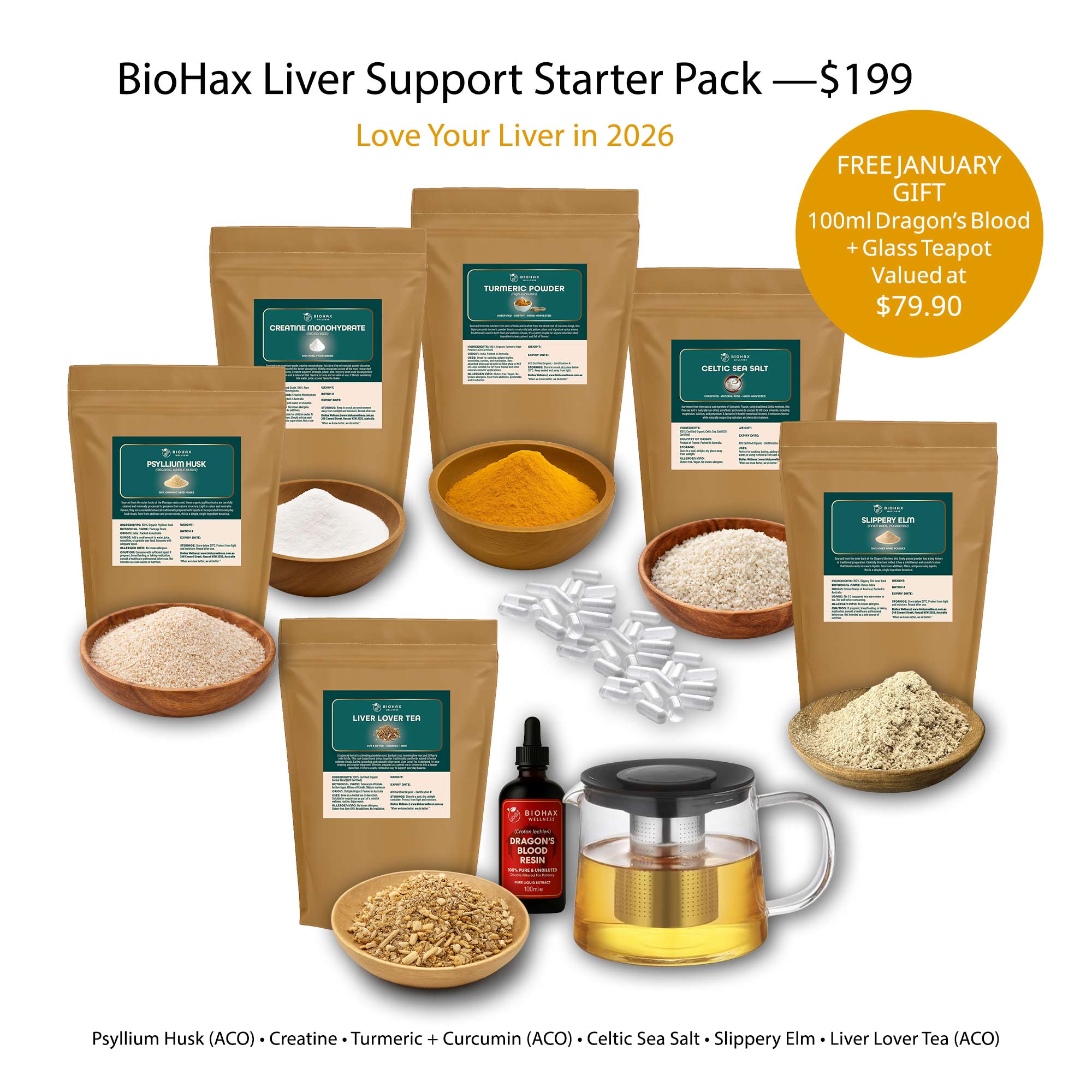 BioHax Starter Pack 2026 Wellness Reset Essentials