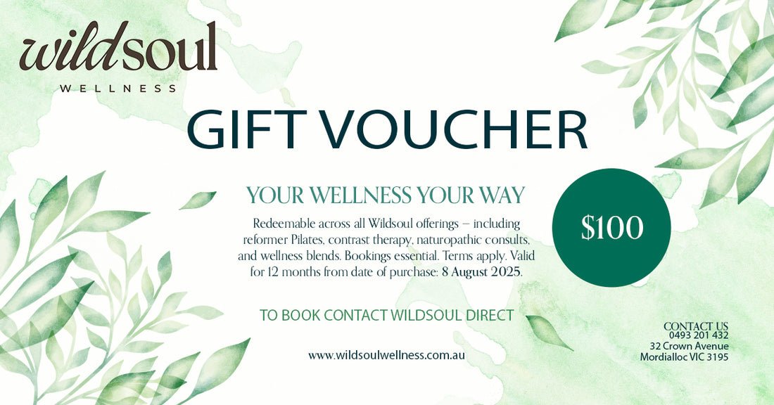 Wildsoul Wellness Gift Voucher – Redeem at Mordialloc Studio