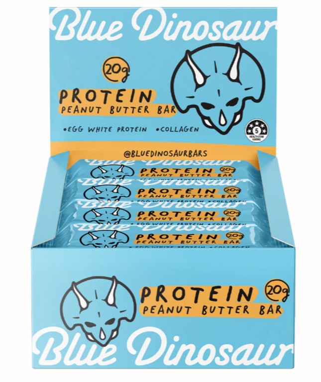 Blue Dinosaur Peanut Butter Protein Bar