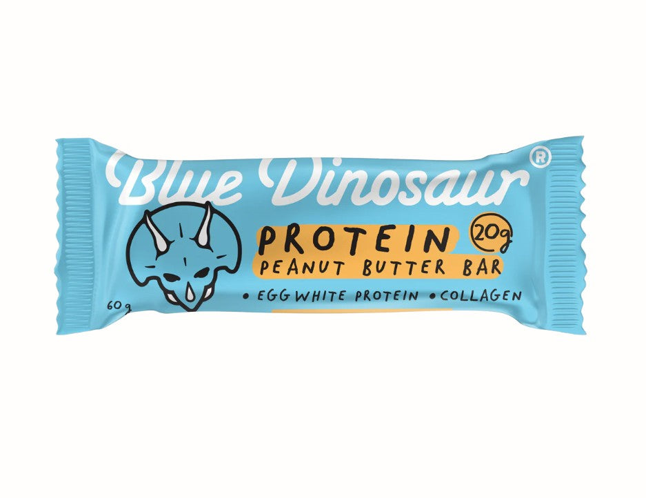 Blue Dinosaur Peanut Butter Protein Bar