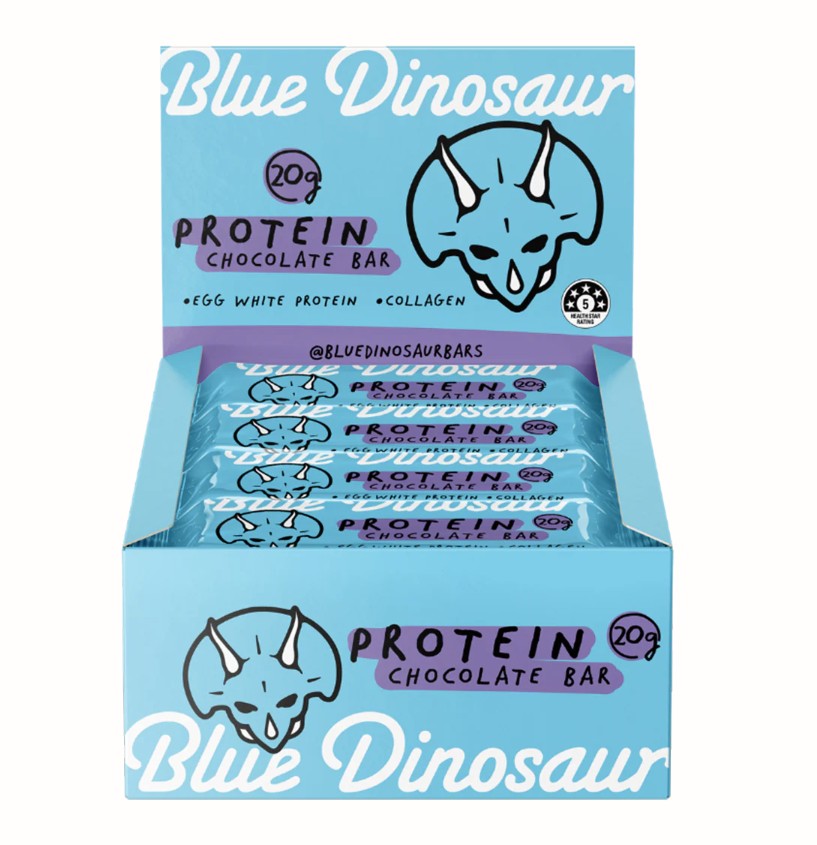 Blue Dinosaur Chocolate Protein Bar