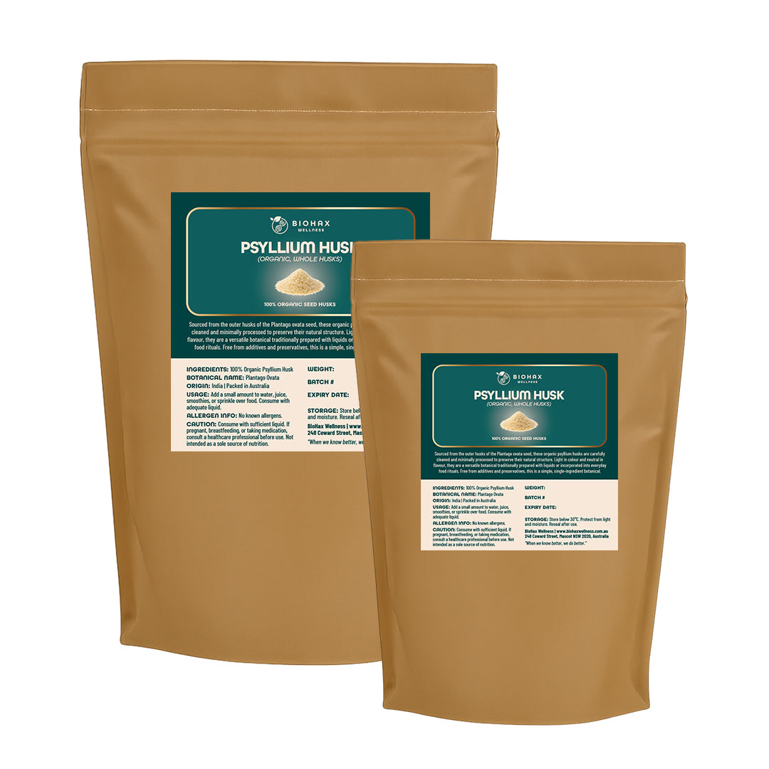 Organic Psyllium Husks — Premium Soluble Fibre