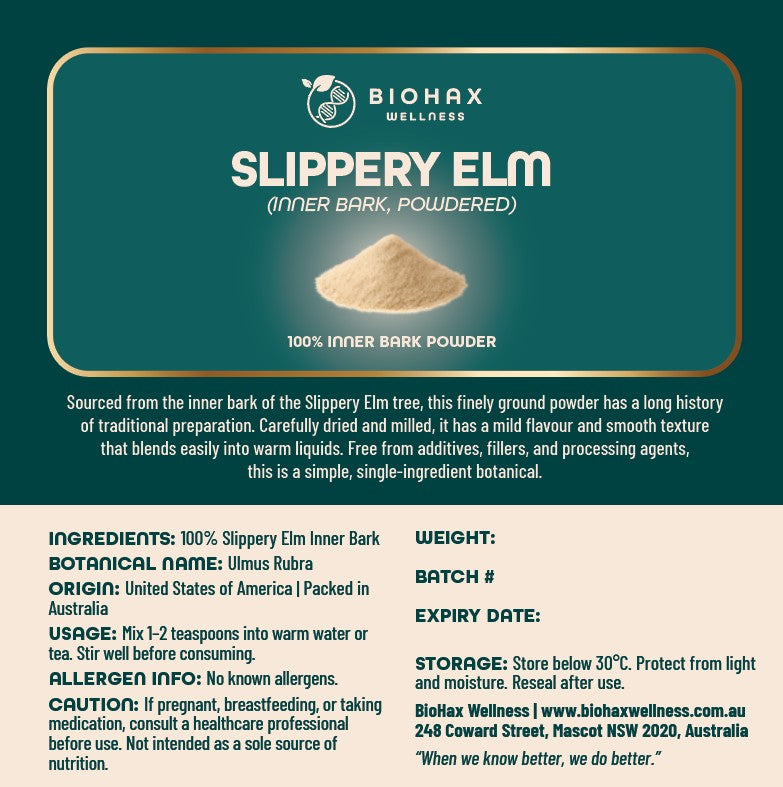 Slippery Elm Powder — Fine-Ground Inner Bark