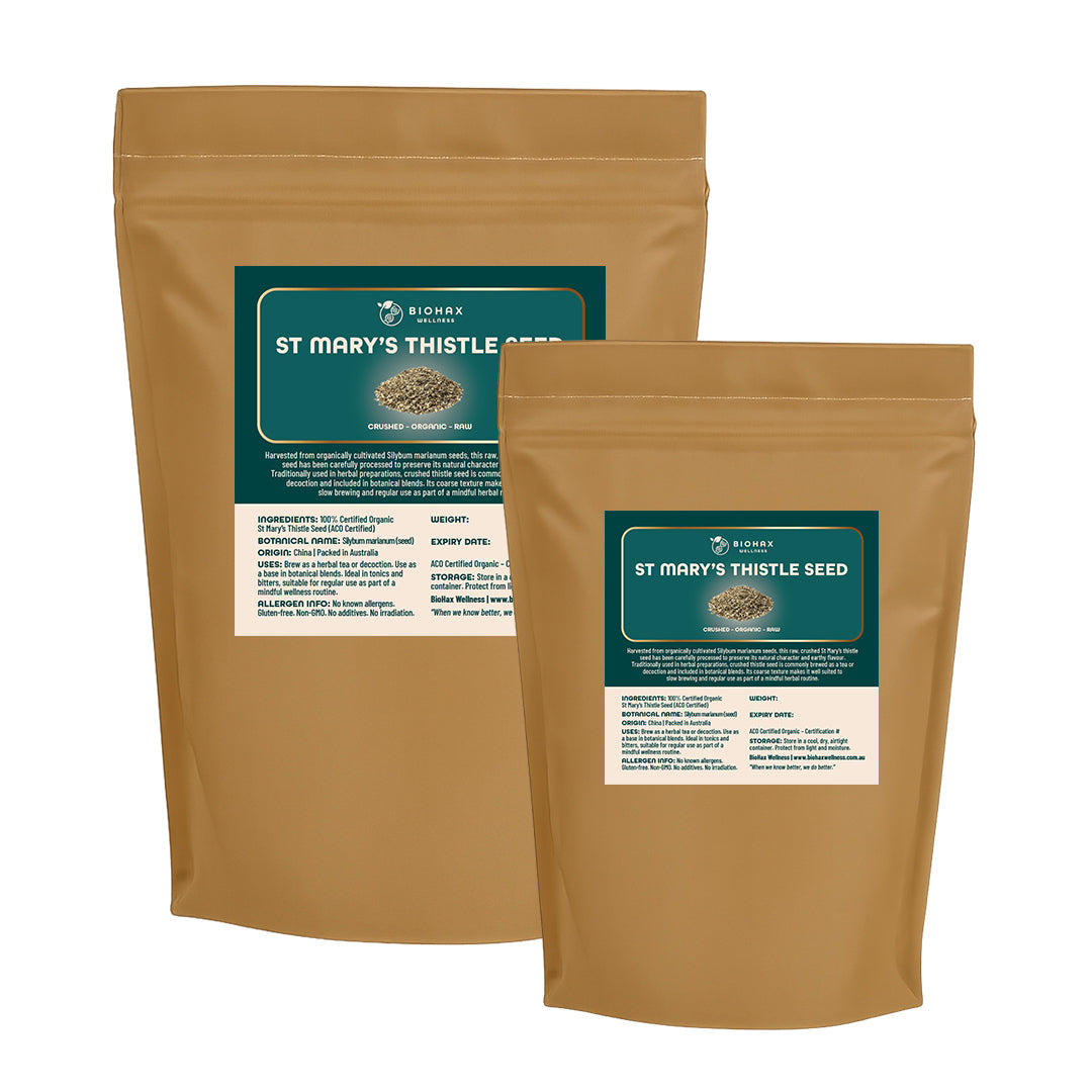 St Mary’s Thistle Seed (Crushed) – Certified Organic