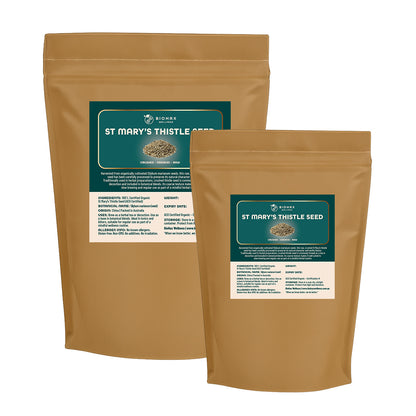 St Mary’s Thistle Seed (Crushed) – Certified Organic